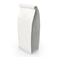 Flat Bottom Pouche 1000g Closed White PNG & PSD Images