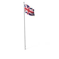 Flag On Pole United Kingdom PNG & PSD Images