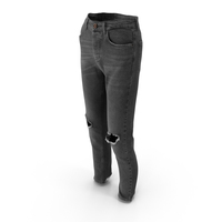 Women's Jeans Dark Gray PNG & PSD Images
