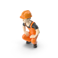 Worker Squat PNG & PSD Images