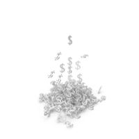 Dollar Signs Falling PNG & PSD Images