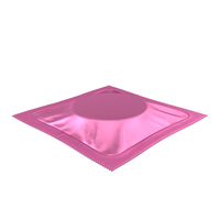 Square Condom Packaging Pink PNG & PSD Images