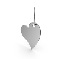 Keychain Heart Silver PNG & PSD Images