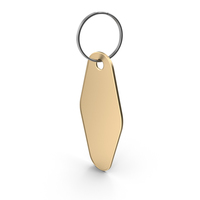 Motel Keytag Gold PNG & PSD Images