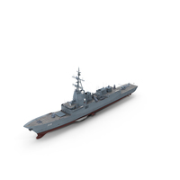Hobart-Class Destroyer With Helicopter PNG & PSD Images