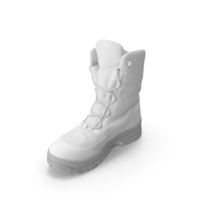 Men's Winter Boots White PNG & PSD Images