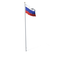 Flag On Pole Russia PNG & PSD Images