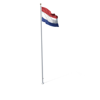 Flag On Pole Netherlands PNG & PSD Images