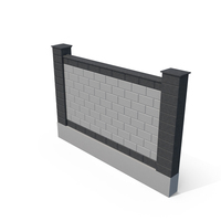 Brick Fence PNG & PSD Images
