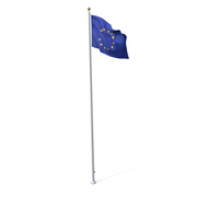 Flag On Pole EU PNG & PSD Images