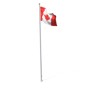 Flag On Pole Canada PNG & PSD Images