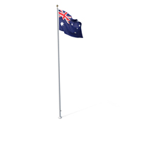 Flag On Pole Australia PNG & PSD Images