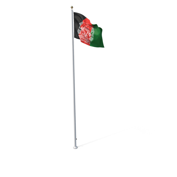 Flag On Pole Afghanistan PNG & PSD Images