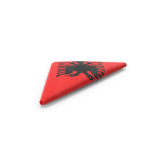 Flag Folded Triangle Albania PNG & PSD Images