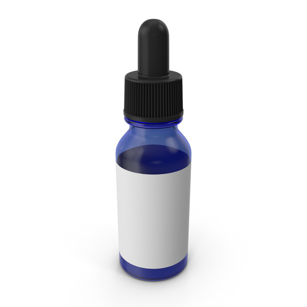 Blue Dropper Bottle PNG & PSD Images