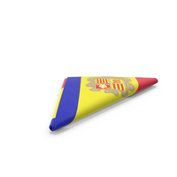 Flag Folded Triangle Andorra PNG & PSD Images