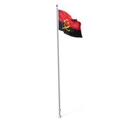 Flag On Pole Angola PNG & PSD Images