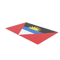 Flag Laying Pose Antigua and Barbuda PNG & PSD Images