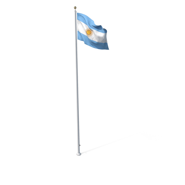 Flag On Pole Argentina PNG & PSD Images