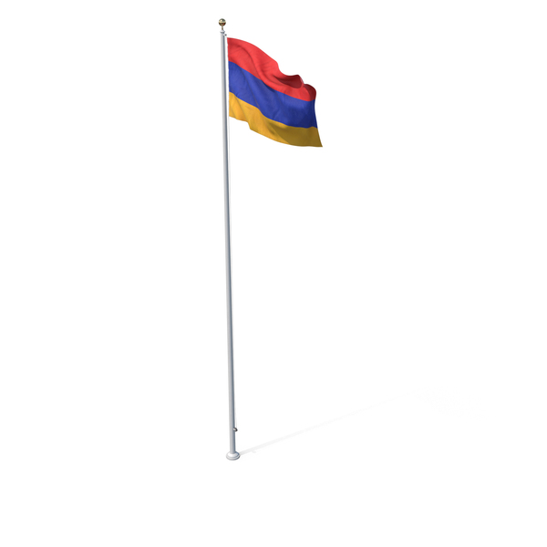 Flag On Pole Armenia PNG & PSD Images