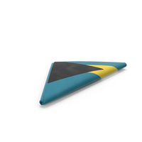 Flag Folded Triangle Bahamas PNG & PSD Images