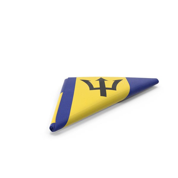 Flag Folded Triangle Barbados PNG & PSD Images