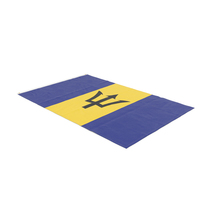 Flag Laying Pose Barbados PNG & PSD Images