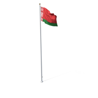 Flag On Pole Belarus PNG & PSD Images