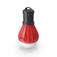 Tourist LED Lamp Red PNG & PSD Images