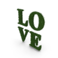 Word Grass Love PNG & PSD Images