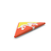 Folded Bhutan Flag PNG & PSD Images