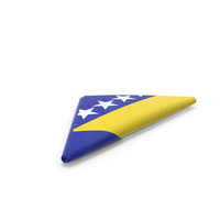 Flag Folded Triangle Bosnia and Herzegovina PNG & PSD Images