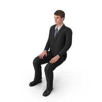 Businessman John Sitting PNG & PSD Images