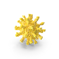 Coronavirus Voxel PNG & PSD Images