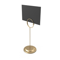 Sign Holder Tall Black Card PNG & PSD Images