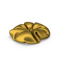Hair Scrunchie Gold PNG & PSD Images