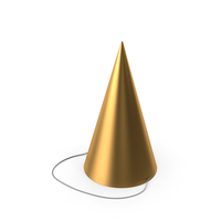 Party Hat Gold PNG & PSD Images