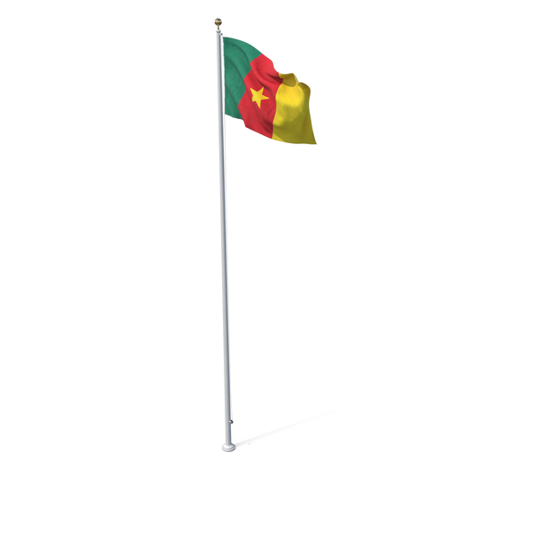 Flag On Pole Cameroon PNG & PSD Images