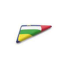 Flag Folded Triangle Central African Republic PNG & PSD Images