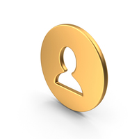 User Symbol Gold PNG & PSD Images