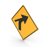 Curve Out Intersection Sign PNG & PSD Images