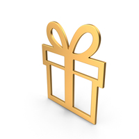 Gift Symbol Gold PNG & PSD Images