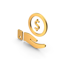 Give Money Symbol Gold PNG & PSD Images