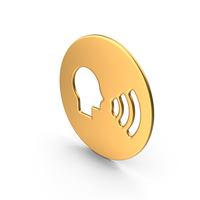Dialogue Symbol Gold PNG & PSD Images