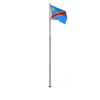 刚果民主共和国PNG和PSD图像的旗帜