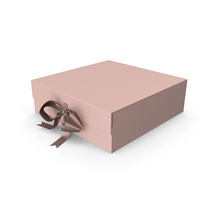 Pink Box with Ribbon PNG & PSD Images