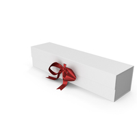 Box with Red Ribbon PNG & PSD Images