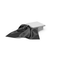 Black Silk With White Box PNG & PSD Images