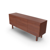 Apex II Walnut Sideboard PNG & PSD Images