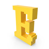 Pixel Art Letter E PNG & PSD Images